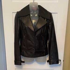 Woman’s Mackage Canada Leather Jacket Coat Small
